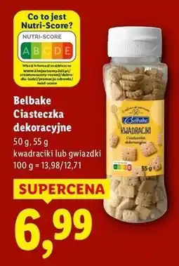 Lidl Ciasteczka kwadraciki Belbake oferta