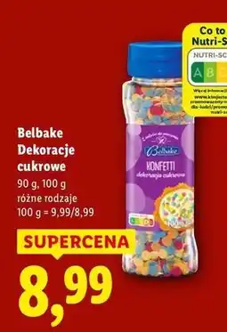 Lidl Dekoracje cukrowe konfetti Belbake oferta