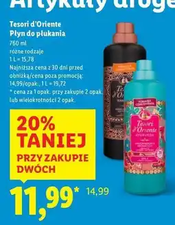 Lidl Koncentrat do płukania hammam Tesori D'oriente oferta
