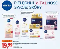 Lidl Krem do twarzy na noc promienna skóra Nivea Vital oferta