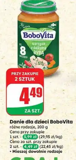 Dino Warzywa z delikatną rybą Bobovita oferta