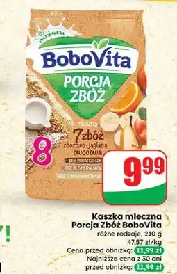 Dino Kaszka mleczna 7 zbóż zbożowo-jaglana owocowa Bobovita Porcja Zbóż oferta