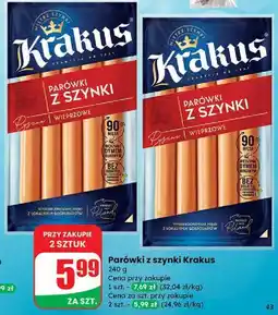 Dino Parówki z szynki Krakus Animex oferta