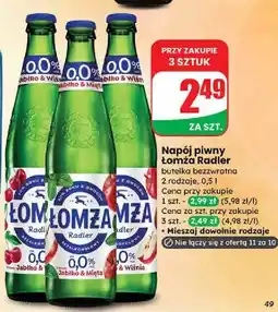 Dino Piwo Łomża Radler 0.0% Jabłko-Wiśnia oferta