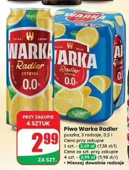Dino Piwo Warka Radler Lemon 0.0% Alk oferta
