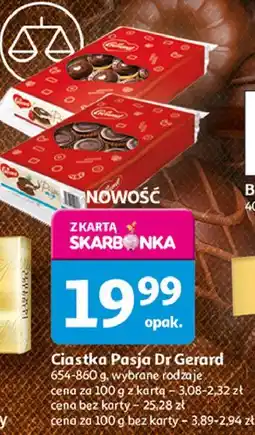 Auchan Ciastka pasja wiśniowe Dr Gerard oferta