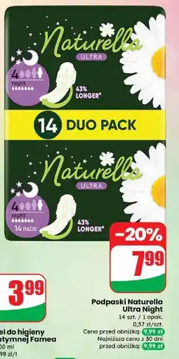Dino Podpaski higieniczne night Naturella Ultra oferta