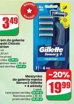 Dino Maszynka do golenia + 3 wkłady Gillette Sensor Comfort oferta