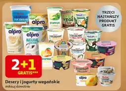 Auchan Deser na kremie kokosowym czekoladowy Bakoma Ave Vege oferta