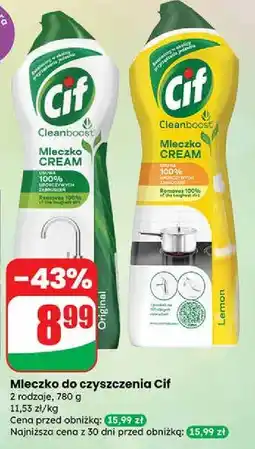 Dino Mleczko do czyszczenia z mikrokryształkami original Cif Cream oferta