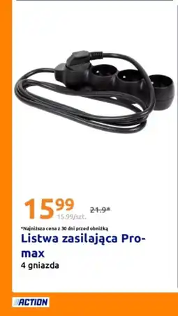 Action Listwa zasilająca Pro-max oferta