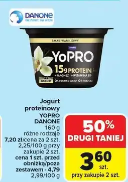 Carrefour Market Jogurt proteinowy YoPro różne rodzaje Danone oferta