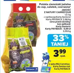 Carrefour Market Ziemniaki jadalne czerwone 1,5 kg Carrefour oferta
