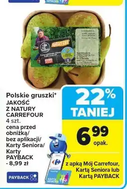 Carrefour Market Gruszki polskie 4 szt. Carrefour oferta