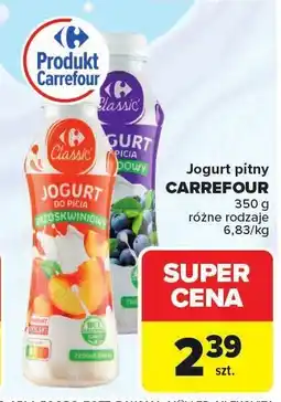 Carrefour Market Jogurt pitny różne rodzaje Carrefour oferta