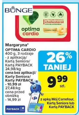 Carrefour Market Margaryna Optima Cardio Bunge oferta