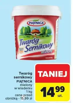 Carrefour Market Twaróg sernikowy 1 kg Piątnica oferta