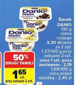 Carrefour Market Serek Danio różne rodzaje Danone oferta