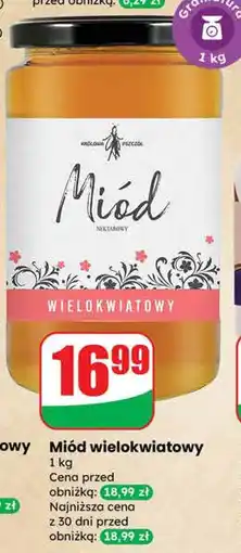 Dino Miód wielokwiatowy 1 kg Królowa Pszczół oferta