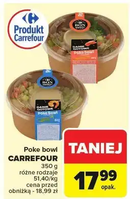 Carrefour Market Danie gotowe Poke bowl różne rodzaje Carrefour oferta