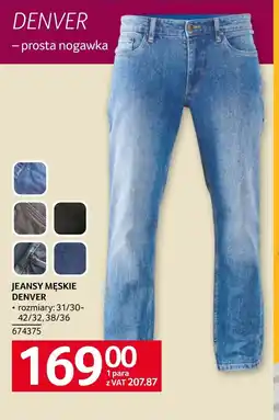 Selgros Jeansy męskie Denver oferta