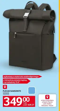 Selgros Plecak Samsonite oferta