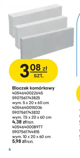 Castorama Bloczek komórkowy oferta