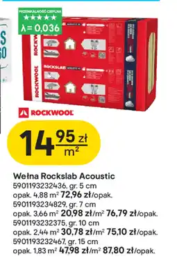Castorama Wełna Rockwool oferta