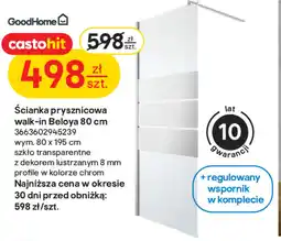 Castorama Ścianka prysznicowa GoodHome oferta