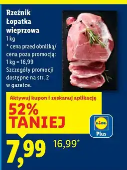 Lidl Łopatka wieprzowa Rzeźnik oferta