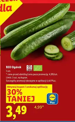 Lidl Ogórek BIO 1 szt. Lidl oferta