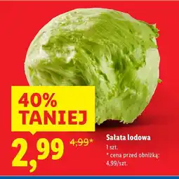 Lidl Sałata lodowa 1 szt. Lidl oferta