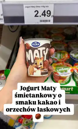 Dino Jogurt śmietankowy Maty kakao i orzechy laskowe Olma oferta