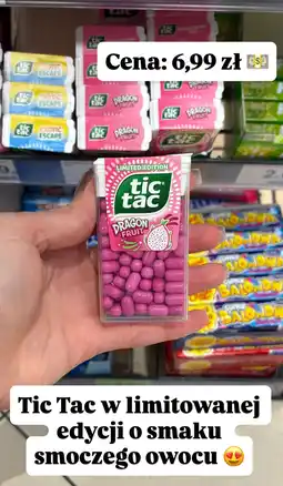 Dino Drażetki Tic Tac Dragon Fruit limitowana edycja oferta