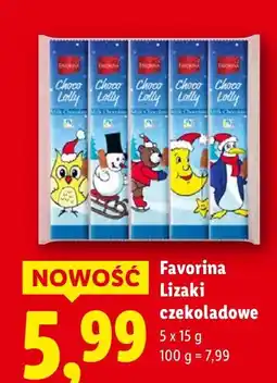 Lidl Lizaki czekoladowe 5 szt. Favorina oferta