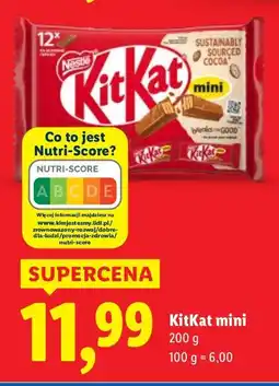 Lidl Wafelek KitKat mini Nestlé oferta