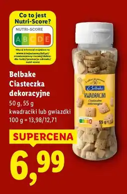 Lidl Ciasteczka dekoracyjne kwadraciki Belbake oferta