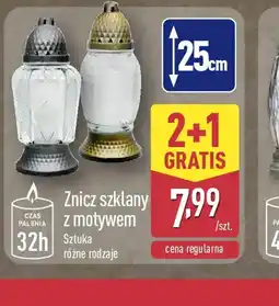 ALDI Znicz szklany oferta