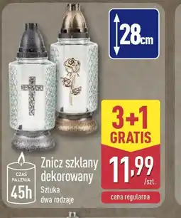 ALDI Znicz szklany dekorowany oferta