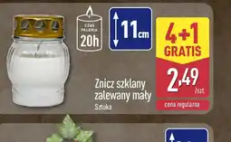 ALDI Znicz szklany zalewany mały oferta
