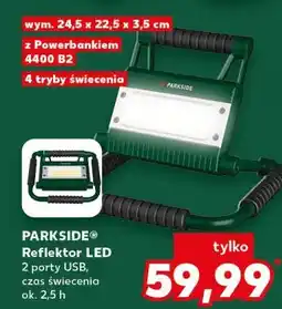 Kaufland Reflektor led z powerbankiem Parkside oferta