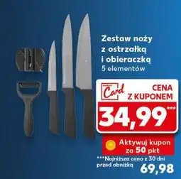 Kaufland Zestaw noży z ostrzałką i obieraczką oferta
