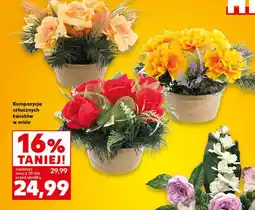 Kaufland Kompozycja ze sztucznych kwiatów oferta