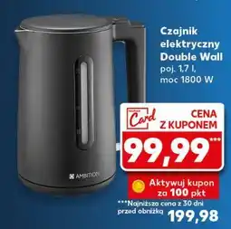 Kaufland Czajnik elektryczny double wall 1.7 l 1800w Ambition oferta