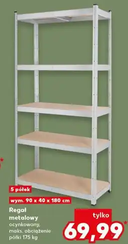 Kaufland Regał metalowy 90 x 40 180 cm oferta