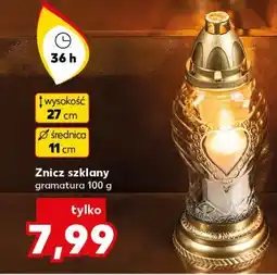 Kaufland Znicz szklany 36h oferta