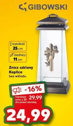 Kaufland Znicz kaplica 25 cm Firma Gibowski oferta