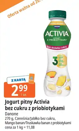 E.Leclerc Jogurt bez cukru truskawka-banan Danone Activia oferta