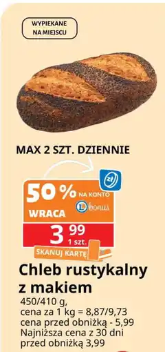 E.Leclerc Chleb rustykalny z makiem oferta