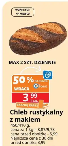 E.Leclerc Chleb rustykalny z makiem oferta